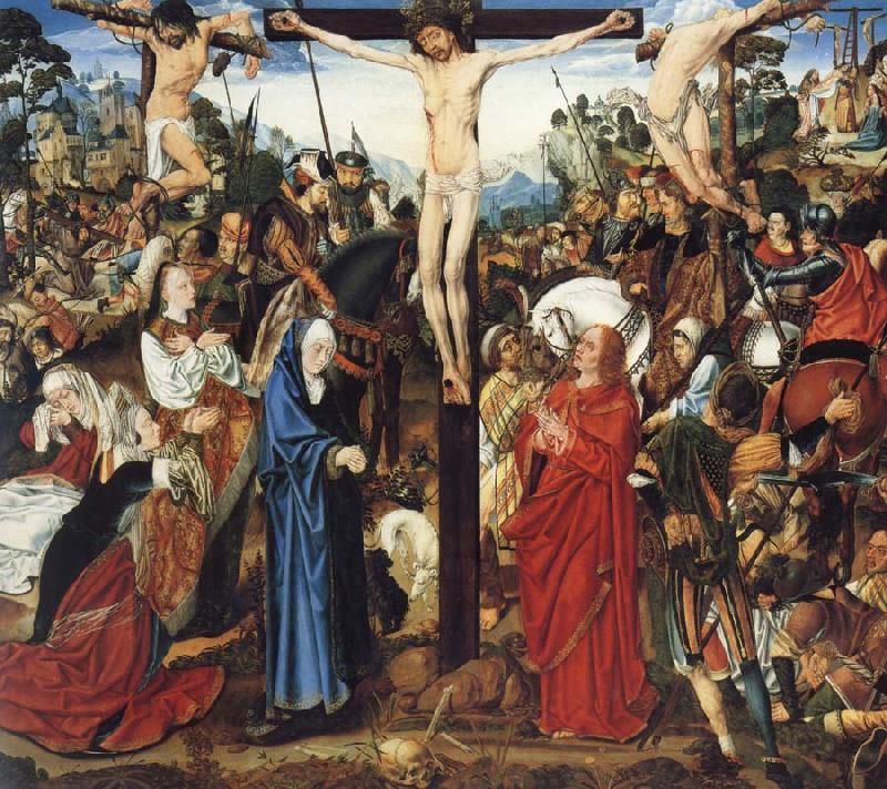 MASTER of the Aix-en-Chapel Altarpiece The crucifixion oil painting picture